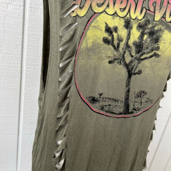 Charlotte Russe Women Y2K Sleeveless Top Green Coachella Festival Size Medium - Picture 5 of 10